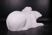 Life Size Polar Bear Mother and Cub Statue