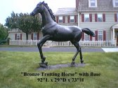 Bronze Trotting Horse