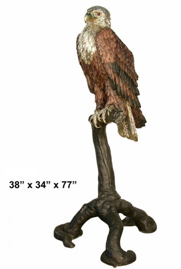American Eagle Perched on a Branch - Click Image to Close