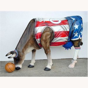 Basketball Cow (with or without Horns)
