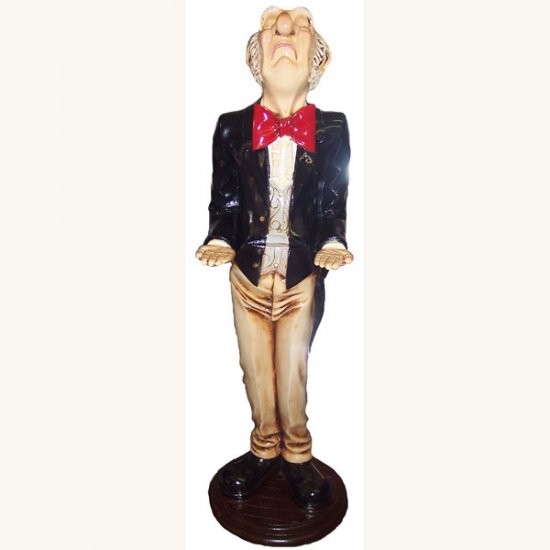 Butler Statue 3ft - Click Image to Close