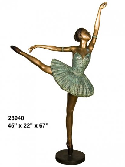 Bronze Dancing Ballerina - Click Image to Close