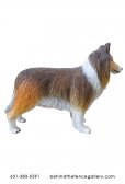 Life Size Rough Collie Dog Statue