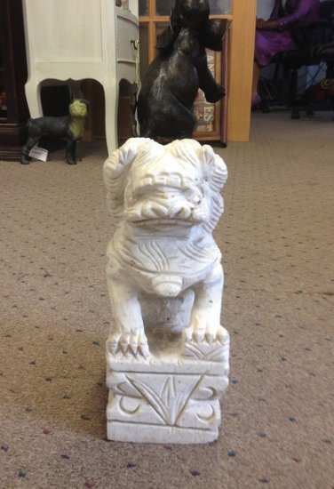 Chinese Mable Foo Dog 10' - Click Image to Close