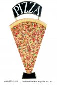 Jumbo Pizza Slice Advertising Sign Sculpture