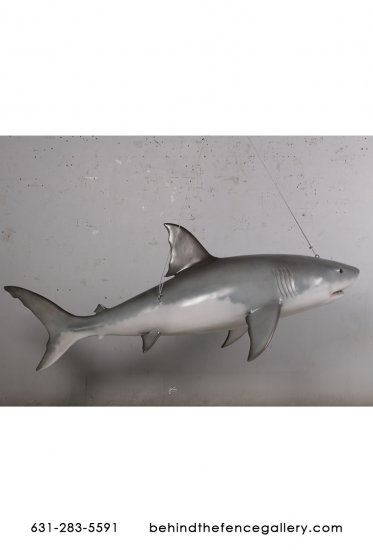 Hanging Great White Shark Statue - Click Image to Close