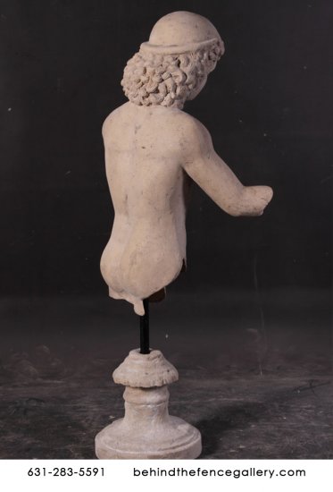 Classical Roman Stone Bust of Boy - Click Image to Close