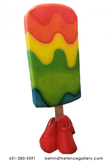 6 ft Tall Tie Die Popsicle Statue - Click Image to Close