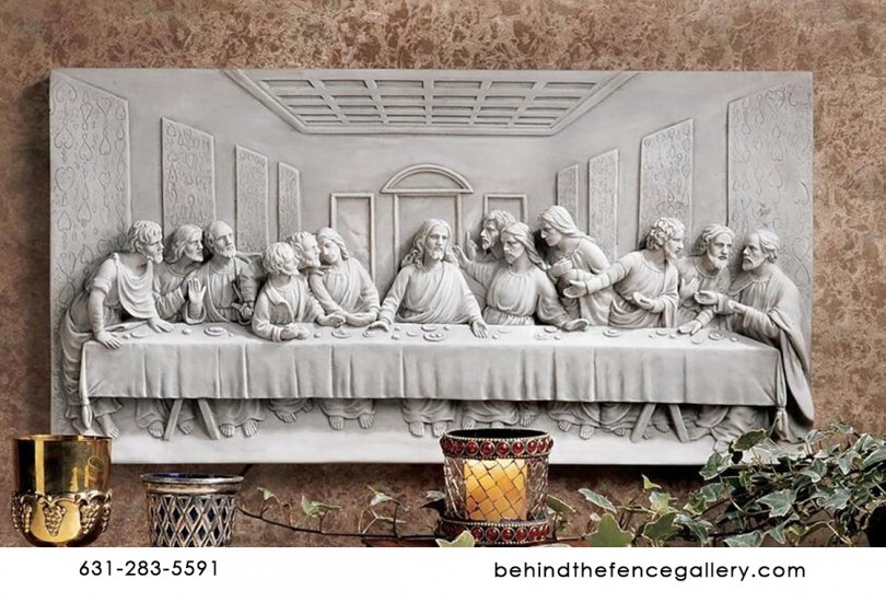 Wall Mounted Easter Last Supper Frieze - Click Image to Close