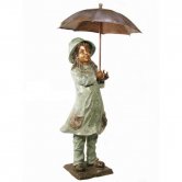 Bronze Girl with Umbrella