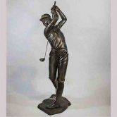 Bronze Life Size Golfer