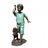 Bronze Boy with Dog