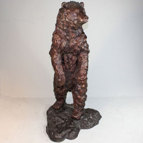 Bronze large Standing Bear - Click Image to Close