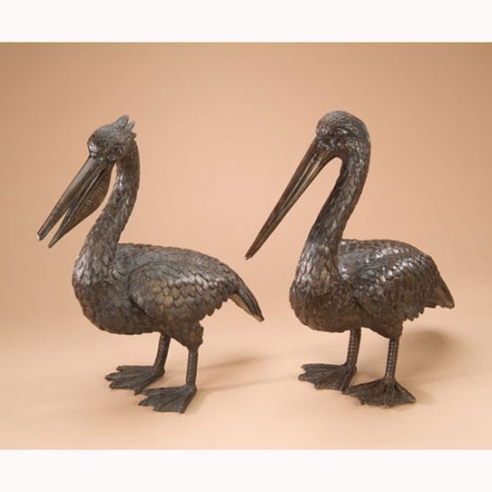 Bronze Pelican Fountain ( pair ) - Click Image to Close