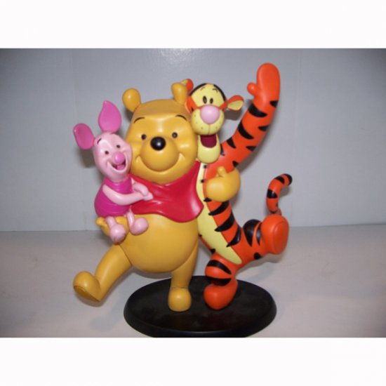 Happy Pooh Tigger and Piglett - Click Image to Close