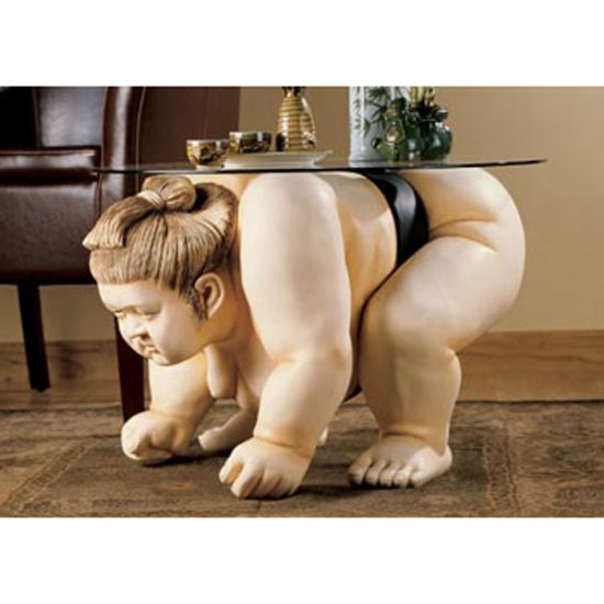 Sumo Wrestler Table - Click Image to Close