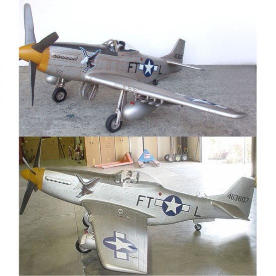 Mustang Airplane Model - Click Image to Close