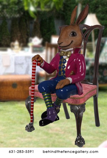 March Hare Alice in Wonderland Statue - Click Image to Close