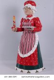 Mrs. Claus Life Size Christmas Statue