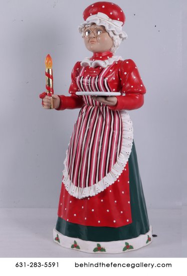 Mrs. Claus Life Size Christmas Statue - Click Image to Close