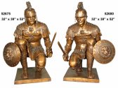 Pair of Bronze Roman Centurions