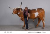 Texas Long Horn Steer Statue