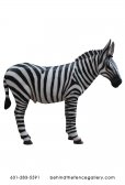 Life Size Fiberglass Safari Party Prop Zebra