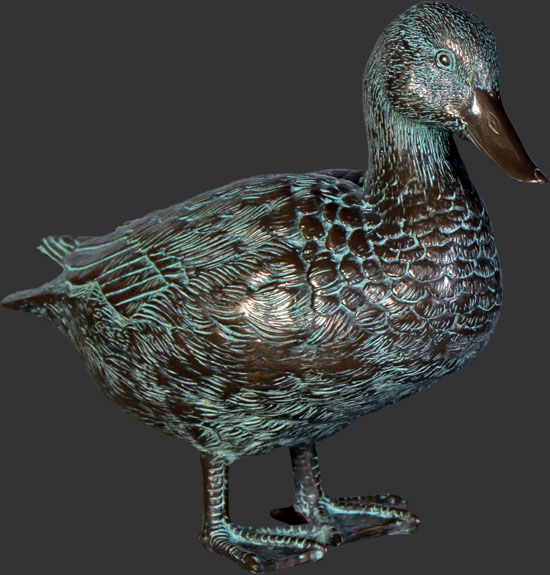 Mallard Duck in Greenish Bronze Finish