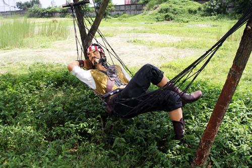 Pirate on Hammock - Click Image to Close