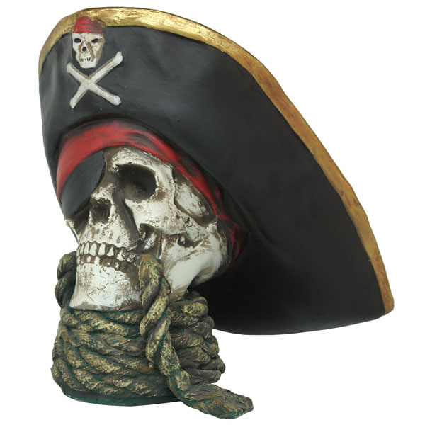Skull head - Pirate with rope