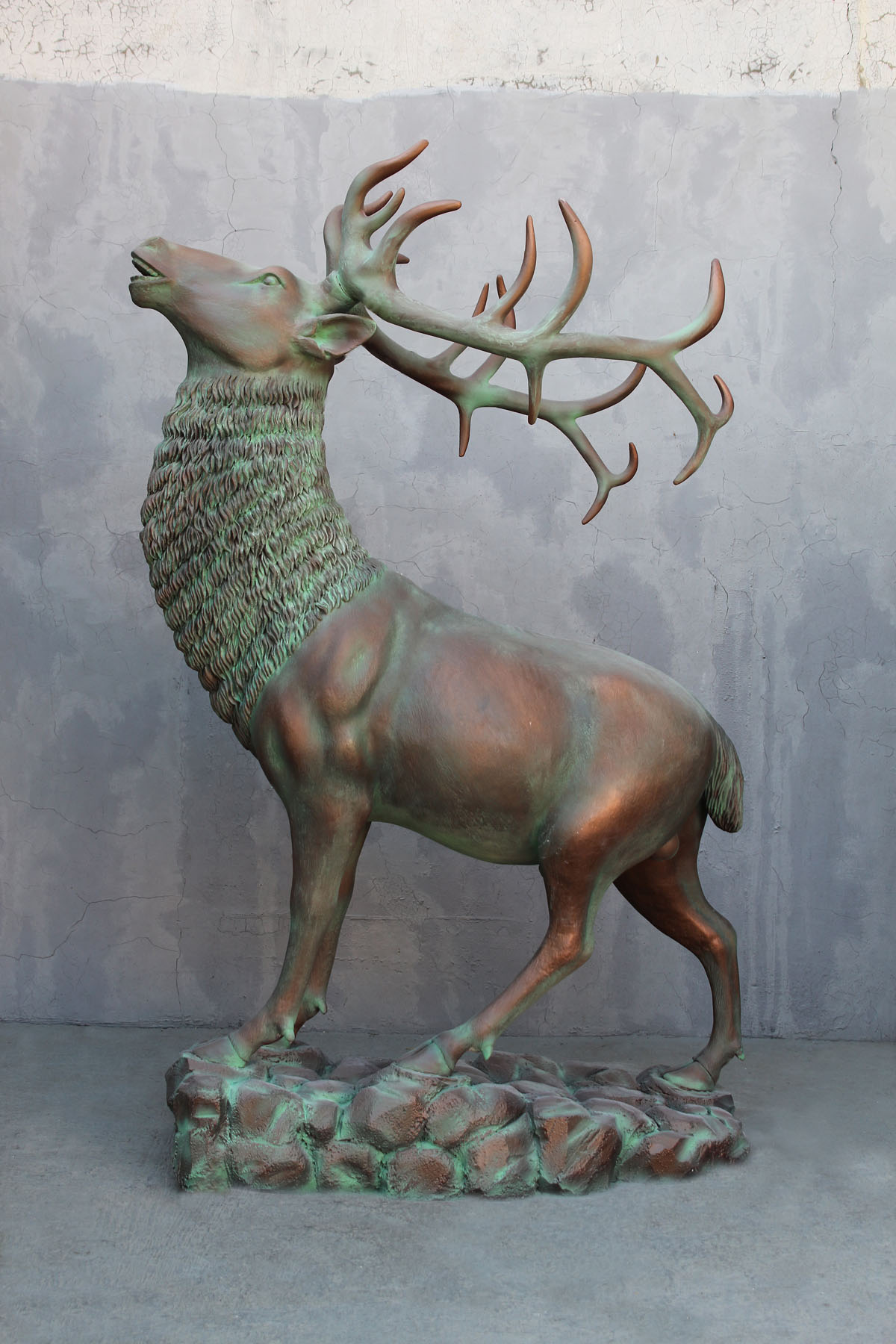 resin elk statue