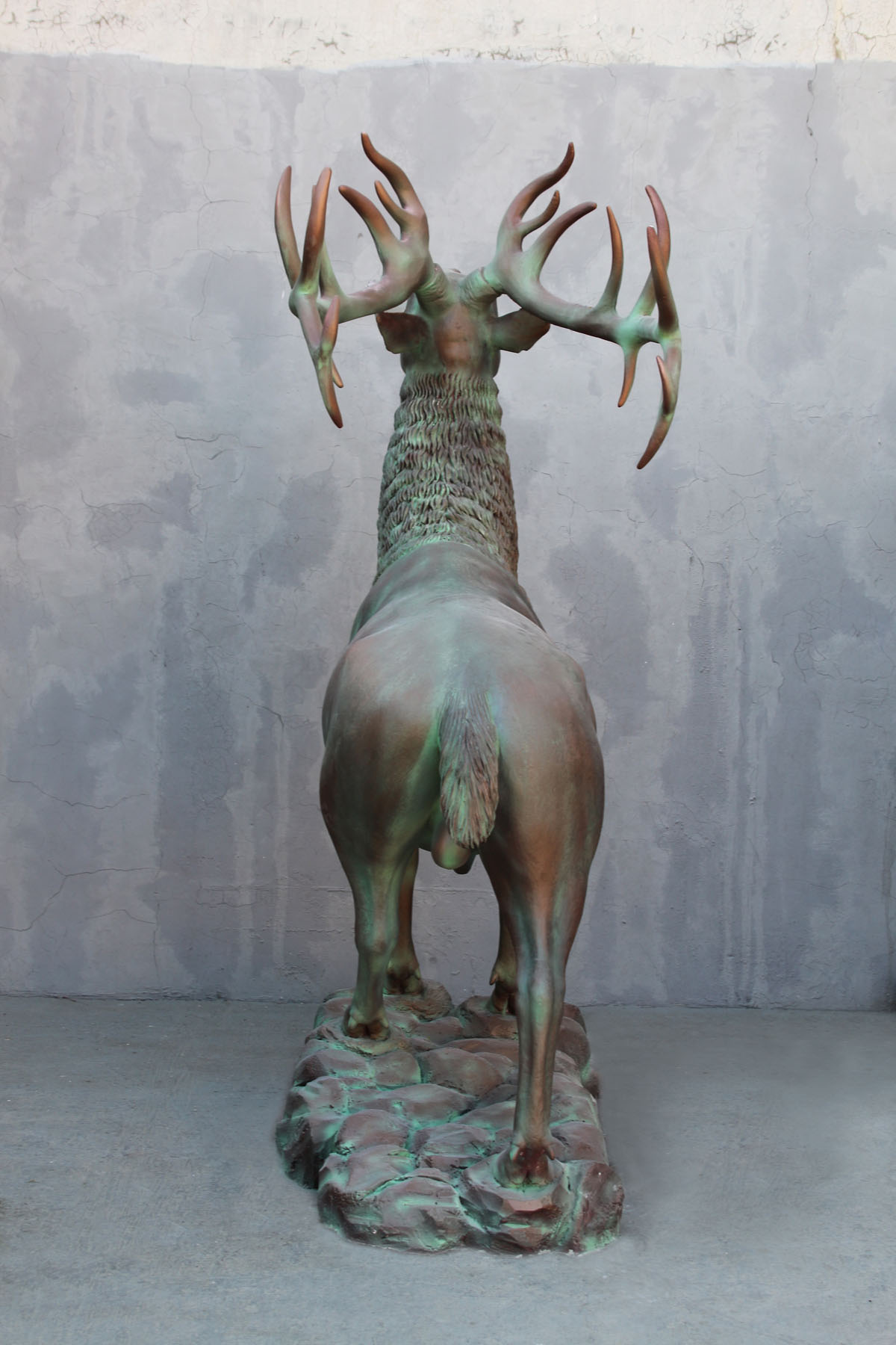 Life Size Elk Statue Elk [3458Y] 1,749.99 Custom Bronze FIberglass