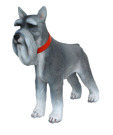 Miniature Schnauzer Dog Statue - Click Image to Close