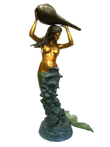 Mermaid with Shell Fountain - Click Image to Close