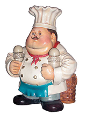 Chef Salt & Pepper Holder - Click Image to Close
