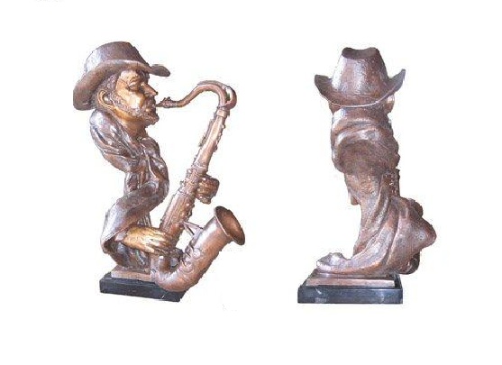 Musician Bust (Saxophone) - Click Image to Close