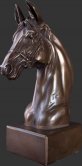 Horse Head on Base Small / Bronze Finish