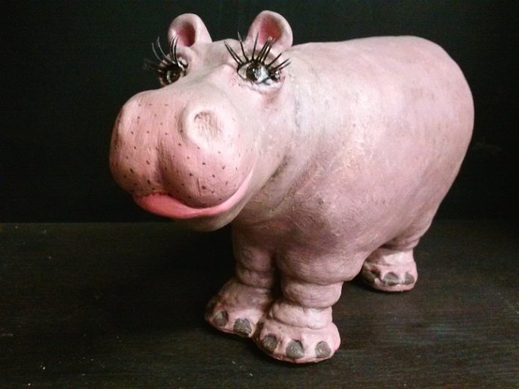 Handmade Hippopotamus - Click Image to Close