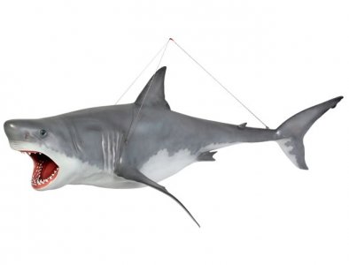 Great White Shark - Hanging / Fiberglass 11 Ft.