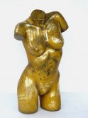 Torso Female Gold Finish