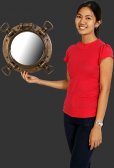 WWII US Navy Porthole Mirror 15 ''