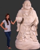 Hotei, the Laughing Buddha in Roman Stone Finish