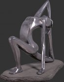 Yoga Concentration Pose Statue