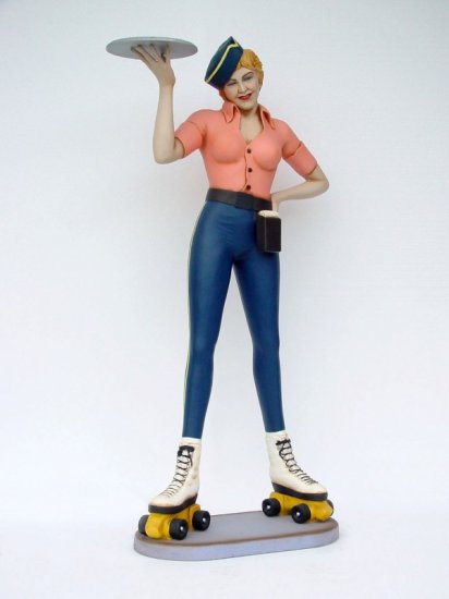 Roller Skater Girl / Waitress - Click Image to Close