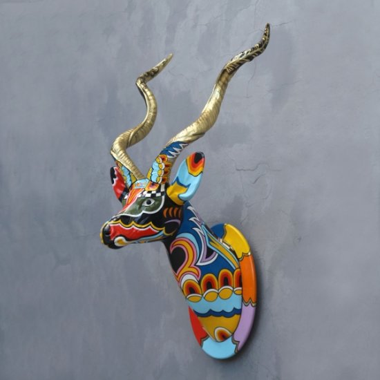 Kudu Head Popart - Click Image to Close