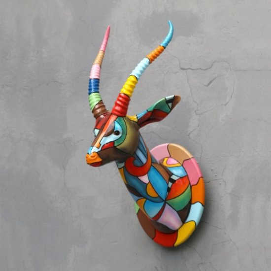 Gazelle Head Statue Pop-art - Click Image to Close