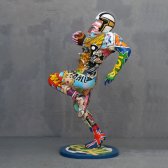 Football Player Pop-art statue