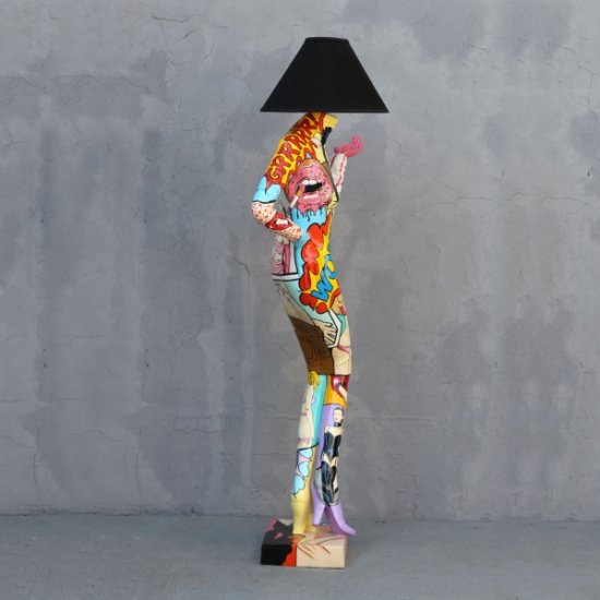 Lady Lamp Pop-Art 6ft - Click Image to Close