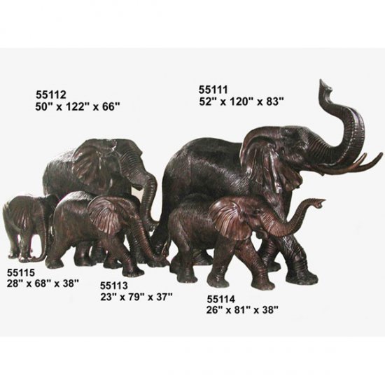 Bronze Elephants - Click Image to Close