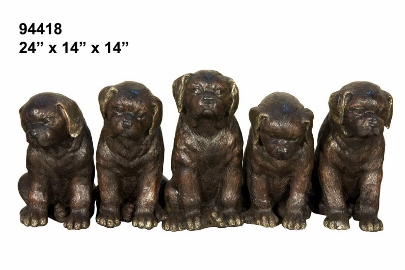 Bronze Puppy Dog - Click Image to Close